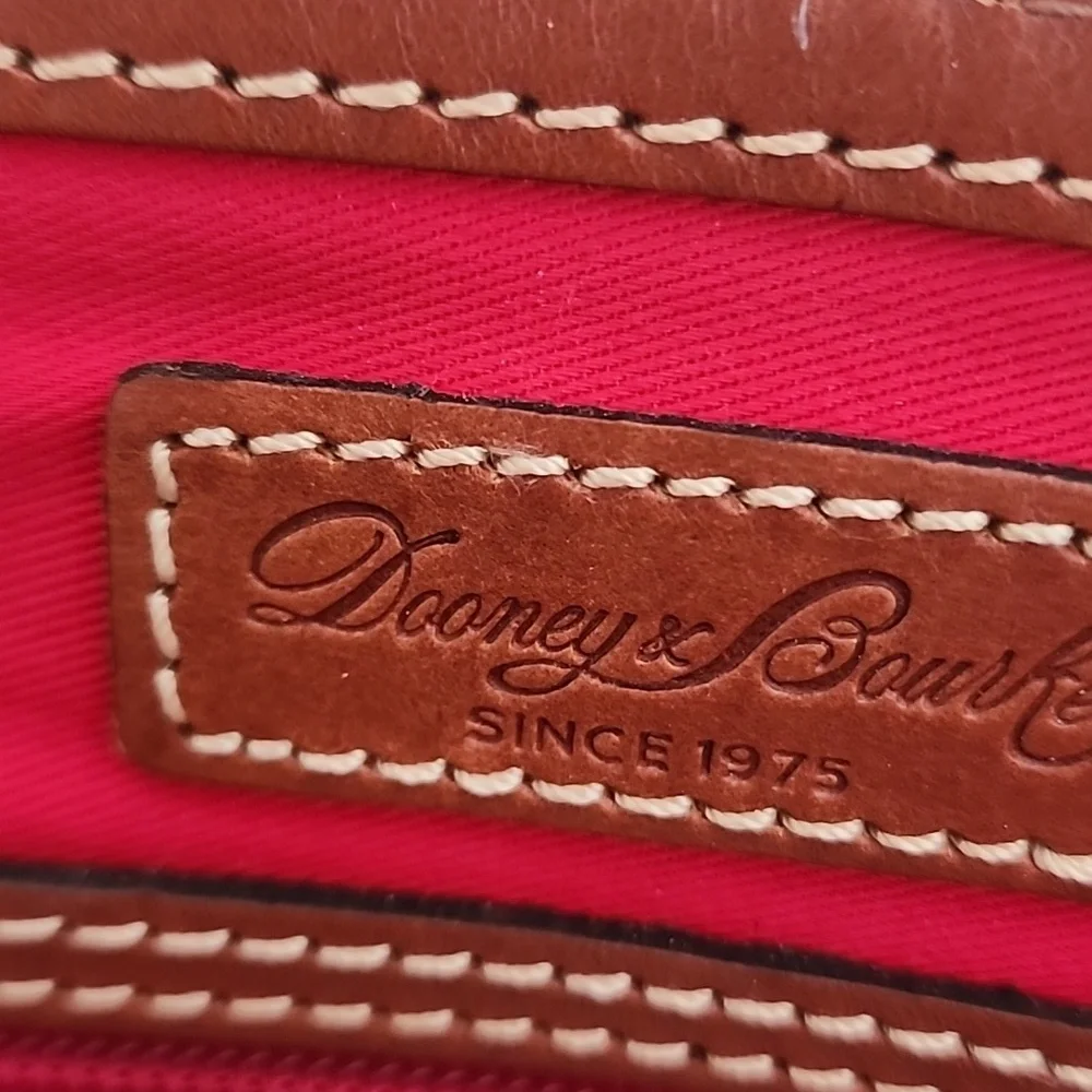 Dooney & Bourke Orange and Brown Satchel - Picture 2 of 7